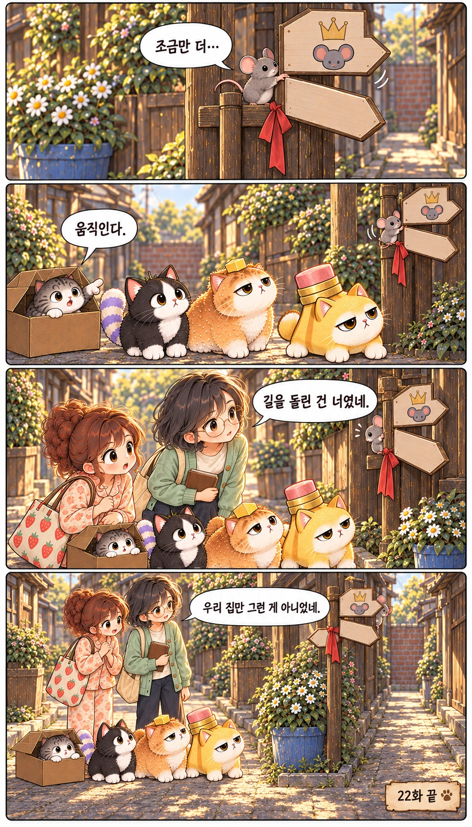 조금만 더… 움직인다. 길을 돌린 건 너였네. 우리 집만 그런 게 아니었네. 22화 끝